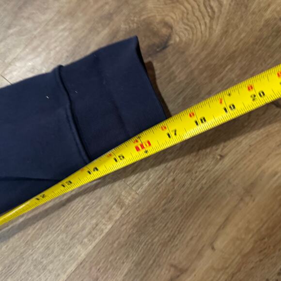 LL BEAN Navy Blue Women's Quilted Full-Zip Sweatshirt Size Large Petite - Picture 4 of 6